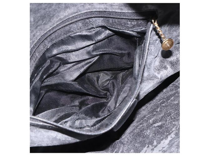 Borsa a Spalla in Pelle Gucci Bamboo 2way Nera Oro 001 1577 Auth ep13782 Nero D'oro - vista 22