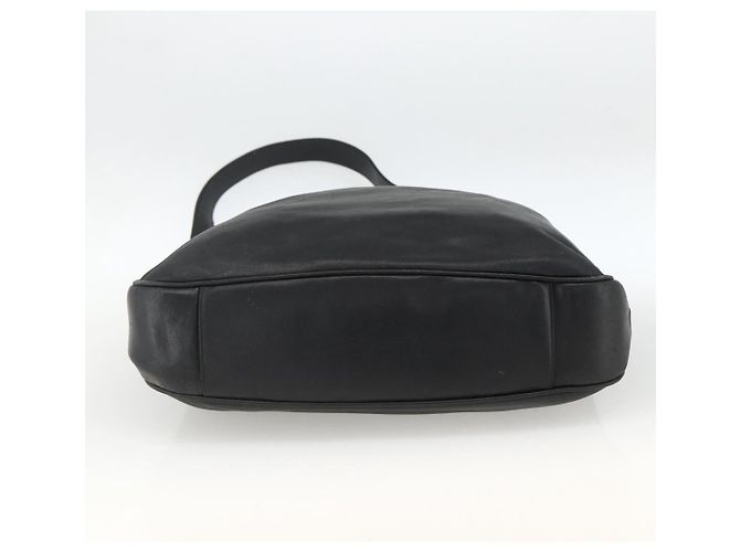 Borsa a Spalla in Pelle Gucci Bamboo 2way Nera Oro 001 1577 Auth ep13782 Nero D'oro - vista 5