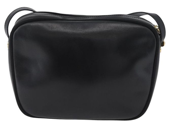 Borsa a Spalla Salvatore Ferragamo Vala in Pelle Nera Oro Auth 170076 Nero D'oro - vista 2