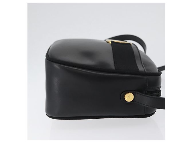 Borsa a Spalla Salvatore Ferragamo Vala in Pelle Nera Oro Auth 170076 Nero D'oro - vista 3
