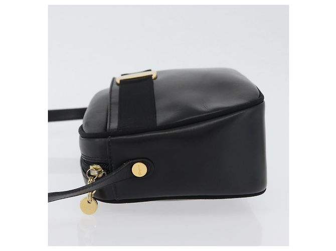 Borsa a Spalla Salvatore Ferragamo Vala in Pelle Nera Oro Auth 170076 Nero D'oro - vista 4