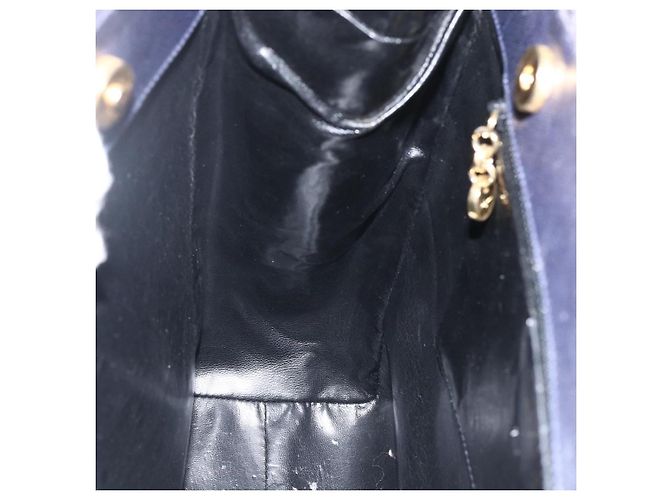Borsa Tote Vala in Pelle Viola e Oro Auth BSZ080 di Salvatore Ferragamo D'oro Porpora - vista 18