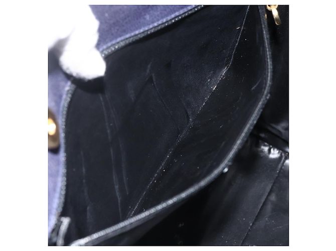Borsa Tote Vala in Pelle Viola e Oro Auth BSZ080 di Salvatore Ferragamo D'oro Porpora - vista 20