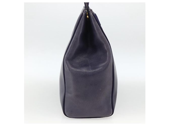 Borsa Tote Vala in Pelle Viola e Oro Auth BSZ080 di Salvatore Ferragamo D'oro Porpora - vista 3