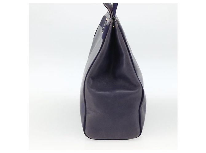 Borsa Tote Vala in Pelle Viola e Oro Auth BSZ080 di Salvatore Ferragamo D'oro Porpora - vista 4