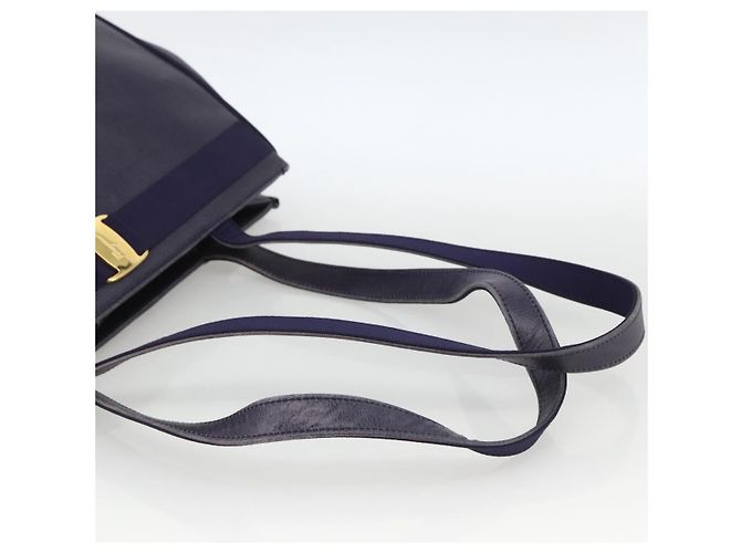 Borsa Tote Vala in Pelle Viola e Oro Auth BSZ080 di Salvatore Ferragamo D'oro Porpora - vista 7