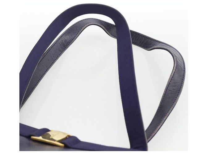 Borsa Tote Vala in Pelle Viola e Oro Auth BSZ080 di Salvatore Ferragamo D'oro Porpora - vista 8