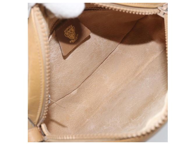 Borsa a Spalla GUCCI Micro GG Supreme Web Sherry Line PVC Beige Oro Auth ka3222 D'oro - vista 11