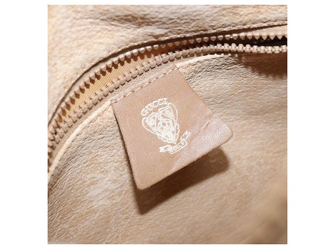 Borsa a Spalla GUCCI Micro GG Supreme Web Sherry Line PVC Beige Oro Auth ka3222 D'oro - vista 18