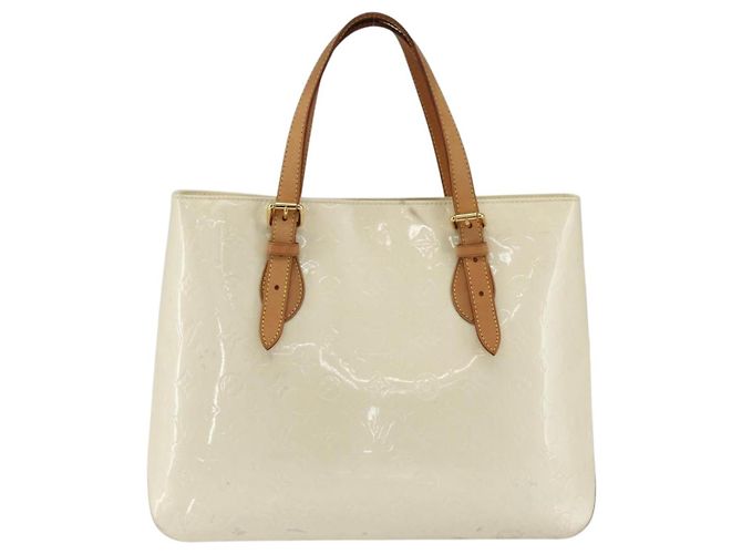 LOUIS VUITTON Borsa a Spalla Brentwood Monogram Vernis Perle M91512 LV Auth BSZ329 - vista 13
