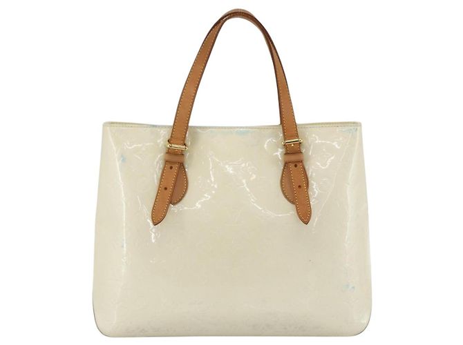 LOUIS VUITTON Borsa a Spalla Brentwood Monogram Vernis Perle M91512 LV Auth BSZ329 - vista 2