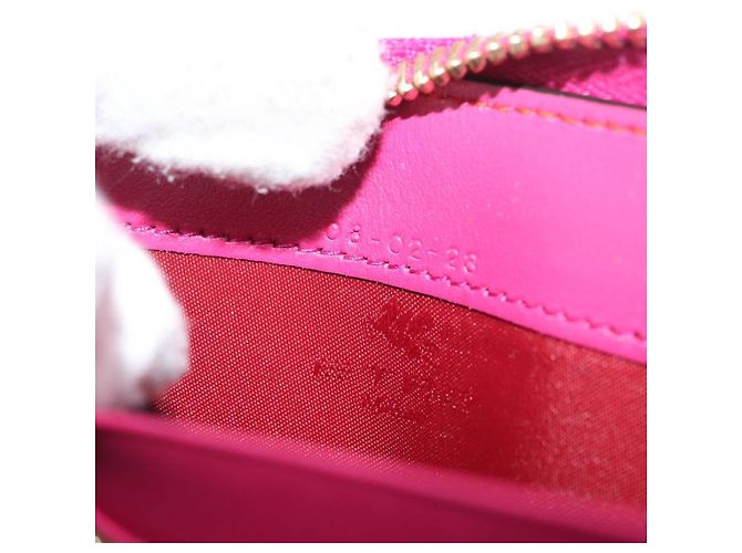 ETRO Cartera Larga Paisley de Cuero PVC Burdeos Auth am10960V - vista 12
