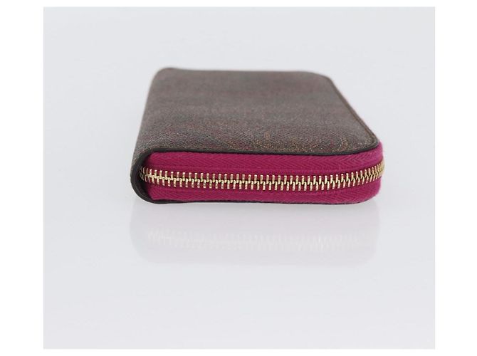 ETRO Cartera Larga Paisley de Cuero PVC Burdeos Auth am10960V - vista 3