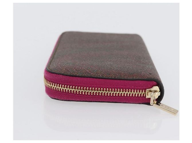ETRO Cartera Larga Paisley de Cuero PVC Burdeos Auth am10960V - vista 4