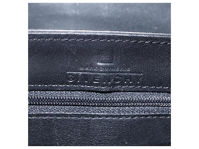 Borsa a mano GIVENCHY in pelle nera e oro Auth BSZ396 Nero D'oro - vista 10