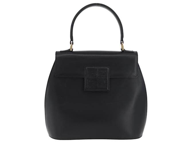 Borsa a mano GIVENCHY in pelle nera e oro Auth BSZ396 Nero D'oro - vista 13