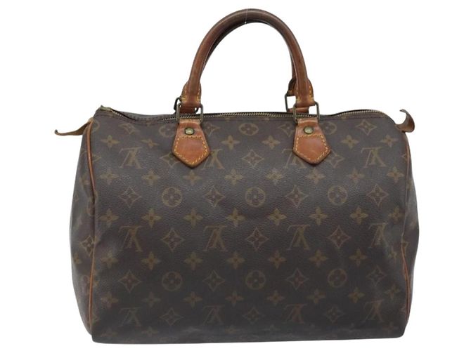 LOUIS VUITTON Borsa a Mano Monogram Speedy 30 M41526 LV Auth BA11257 Monogramma - vista 2