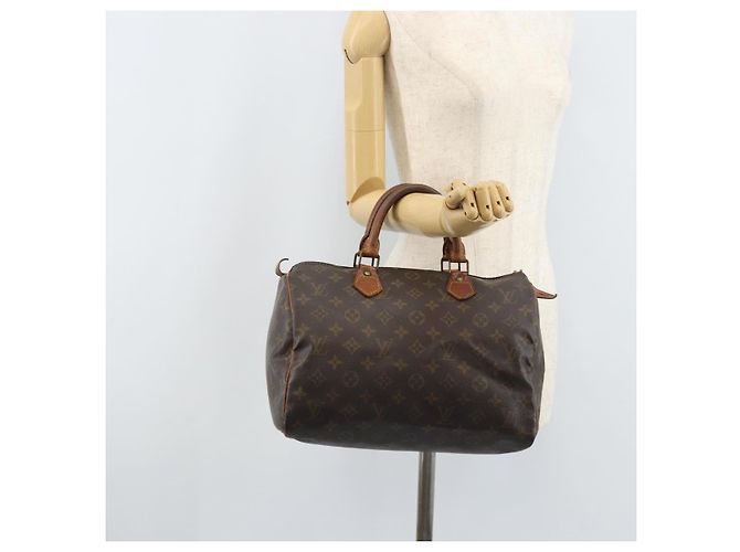 LOUIS VUITTON Borsa a Mano Monogram Speedy 30 M41526 LV Auth BA11257 Monogramma - vista 22