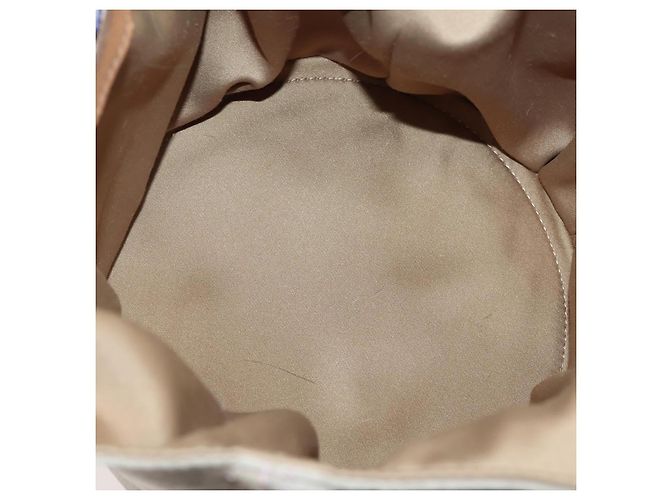 Borsa Burberry Nova Check Blue Label in tela e suede 4 pezzi marrone beige Auth fm5239 - vista 19