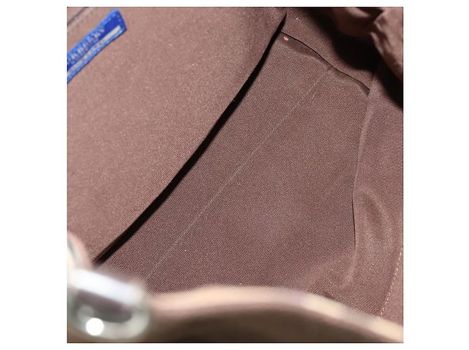 Borsa Burberry Nova Check Blue Label in tela e suede 4 pezzi marrone beige Auth fm5239 - vista 7