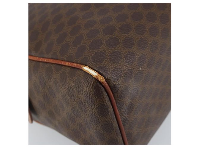 Céline Borsa a mano in tela Macadam CELINE PVC oro marrone Auth bs34012 D'oro - vista 14