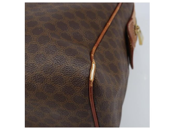Céline Borsa a mano in tela Macadam CELINE PVC oro marrone Auth bs34012 D'oro - vista 15