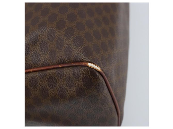 Céline Borsa a mano in tela Macadam CELINE PVC oro marrone Auth bs34012 D'oro - vista 16