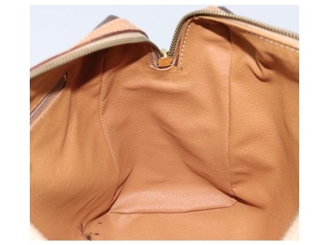 Céline Borsa a mano in tela Macadam CELINE PVC oro marrone Auth bs34012 D'oro - vista 20
