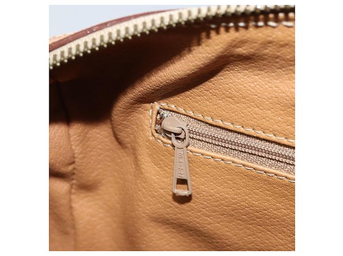 Céline Borsa a mano in tela Macadam CELINE PVC oro marrone Auth bs34012 D'oro - vista 22