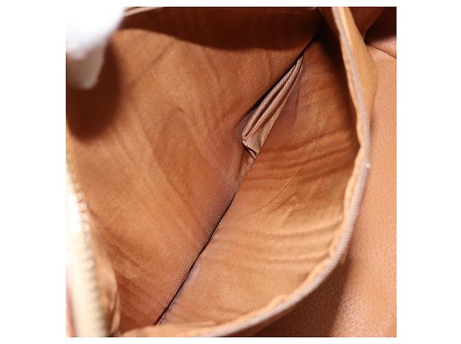 Céline Borsa a mano in tela Macadam CELINE PVC oro marrone Auth bs34012 D'oro - vista 23