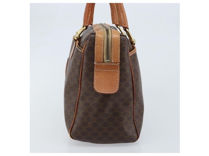 Céline Borsa a mano in tela Macadam CELINE PVC oro marrone Auth bs34012 D'oro - vista 4