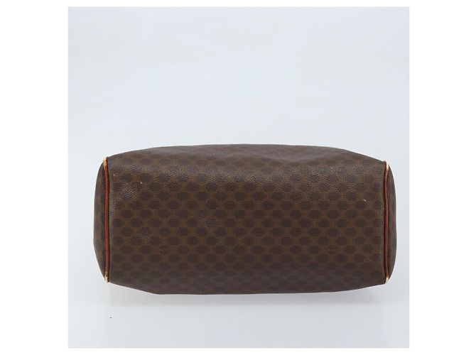 Céline Borsa a mano in tela Macadam CELINE PVC oro marrone Auth bs34012 D'oro - vista 5