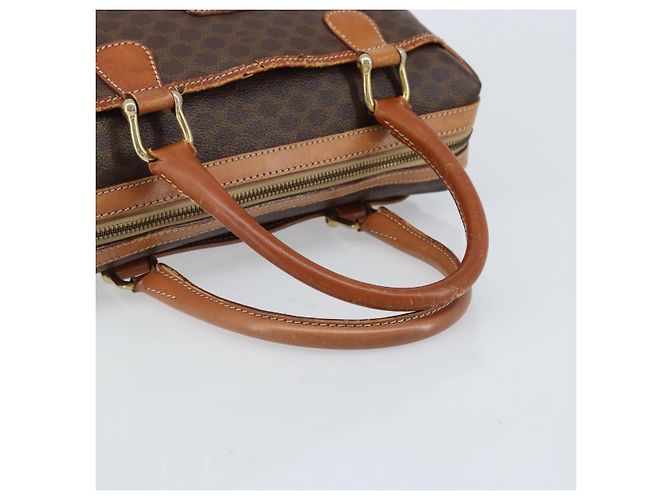 Céline Borsa a mano in tela Macadam CELINE PVC oro marrone Auth bs34012 D'oro - vista 7