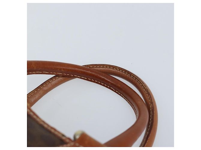 Céline Borsa a mano in tela Macadam CELINE PVC oro marrone Auth bs34012 D'oro - vista 8