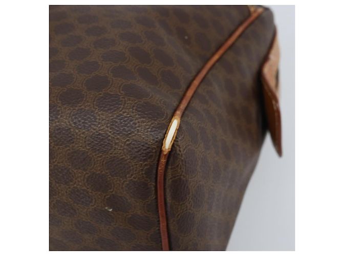 Céline Borsa a mano in tela Macadam CELINE PVC oro marrone Auth bs34012 D'oro - vista 9
