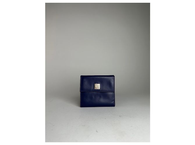 Céline Vintage Celine Paris Leather Wallet Blue - view 7