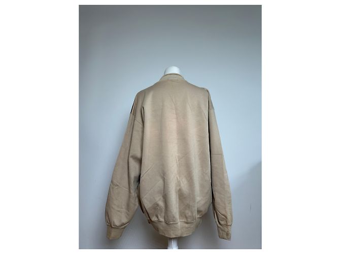 Autre Marque Pull ras du cou vintage Kansai Yamamoto beige noir abstrait M - vue 3