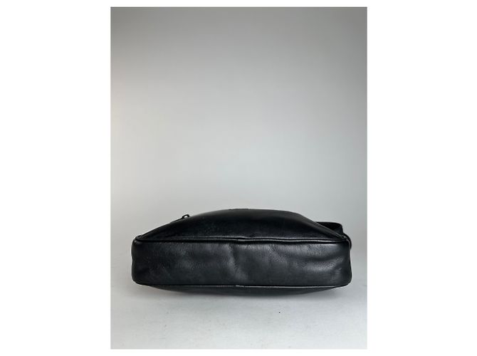 Clutch in pelle Loewe Madrid vintage nera Nero - vista 9