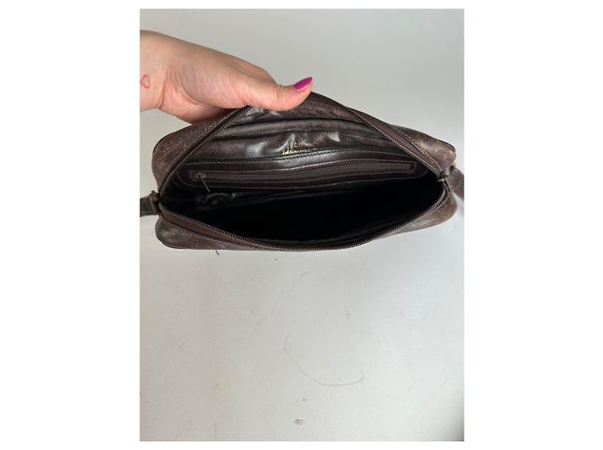 Vintage Fendi Monogramm Schultertasche Braun - Ansicht 16