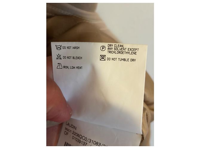Vestido Burberry de algodón beige - vista 7