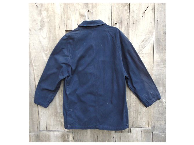 Burberry Jacke Navy Blau Baumwolle Größe 50 Marineblau - Ansicht 3