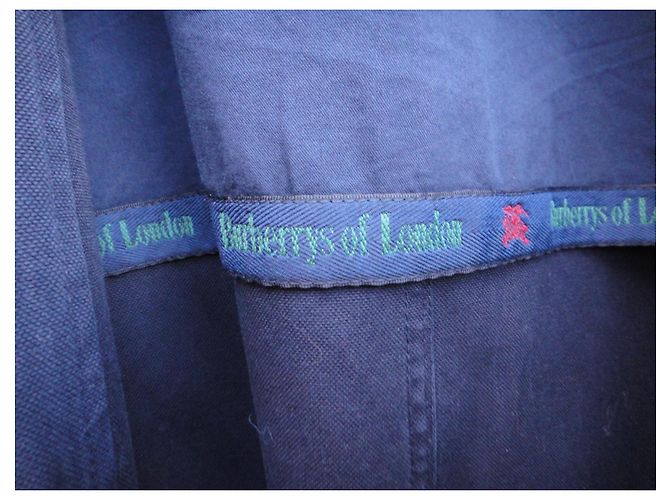 Burberry Jacke Navy Blau Baumwolle Größe 50 Marineblau - Ansicht 9