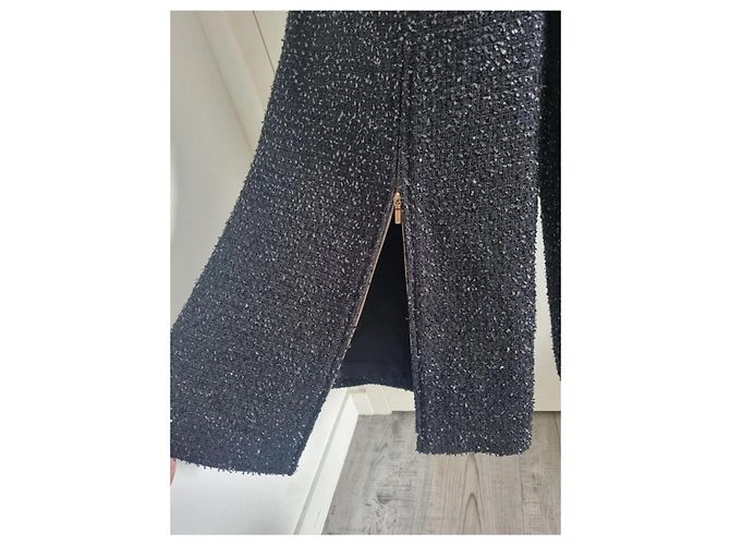 Chanel Tweed Hose weit geschnitten schwarz - Ansicht 4
