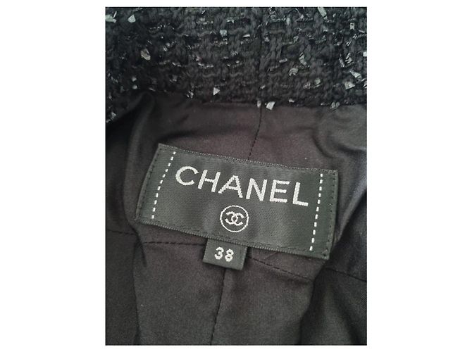 Chanel Tweed Hose weit geschnitten schwarz - Ansicht 7