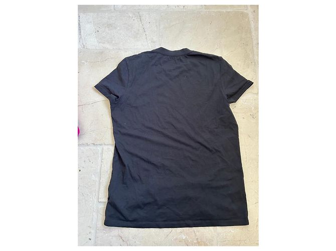 Camiseta Balmain Paris Negra con Logo Dorado Negro - vista 4