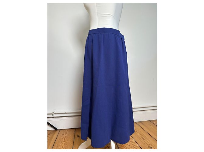 Chloé Gonna in lana vintage Chloe blu M Blu navy - vista 2