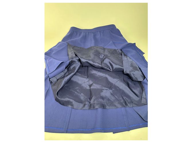 Chloé Gonna in lana vintage Chloe blu M Blu navy - vista 6