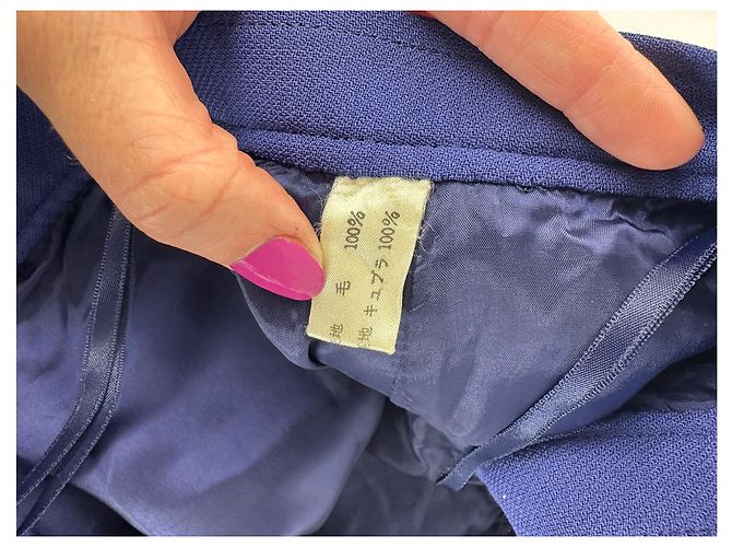 Chloé Gonna in lana vintage Chloe blu M Blu navy - vista 8