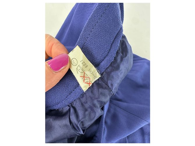 Chloé Gonna in lana vintage Chloe blu M Blu navy - vista 9