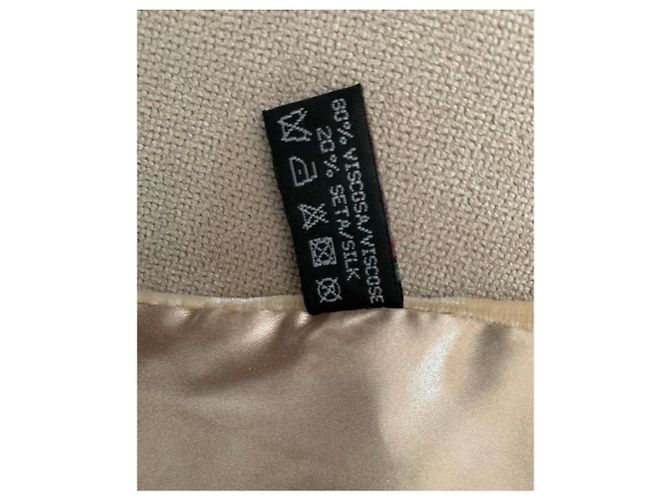 Autre Marque Cachecol patchwork em veludo e seda Marrom Bege Bordeaux Azul escuro - vista 3